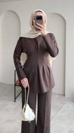 Pera Belden Bağlama Scuba Takım - Koyu Kahve - Görsel 7