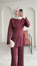 Pera Belden Bağlama Scuba Takım - Bordo - Görsel 6