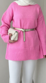 Hola Triko Kazak - Şeker Pembe - Görsel 3