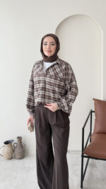 Oduncu Gömlek - Kahve - Görsel 2