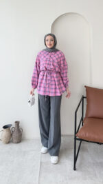 Oduncu Gömlek - Pembe - Görsel 3