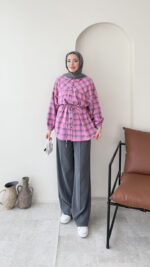 Oduncu Gömlek - Pembe - Görsel 4