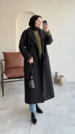 Kığıl Trenç - Siyah - Görsel 6