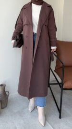 Kığıl Trenç - Kahve - Görsel 5