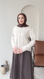 Love Mini Hırka - Taş