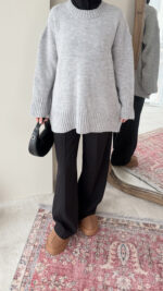 Hola Triko Kazak - Duman - Görsel 4