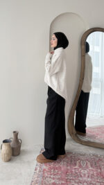 Hola Triko Kazak - Krem - Görsel 4