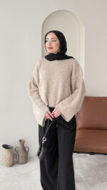 Elora Triko Kazak - Vizon - Görsel 2