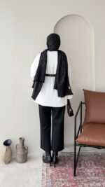 Mişa Triko Kazak - Beyaz - Görsel 7