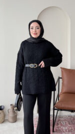 Mişa Triko Kazak - Siyah