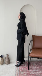 Mişa Triko Kazak - Siyah - Görsel 6