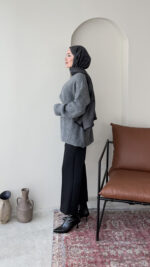 Mişa Triko Kazak - Antrasit - Görsel 5