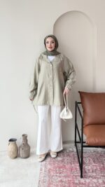 Rela Gold Detaylı Ceket - Çağla - Görsel 4