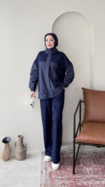 Mesa Garni Detaylı Oyşo Takım - Lacivert