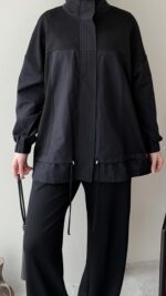 Mesa Garni Detaylı Oyşo Takım - Siyah ( Ön sipariş bayram sonrası kargolanacaktır) - Görsel 6