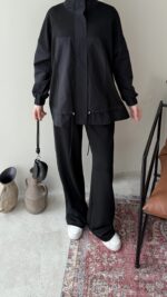 Mesa Garni Detaylı Oyşo Takım - Siyah ( Ön sipariş bayram sonrası kargolanacaktır) - Görsel 7