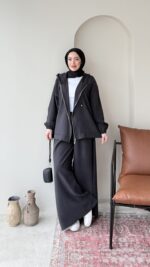 Tulya Tensel Takım - Siyah ( Ön Sipariş tedarik süreci 10 gündür )