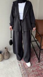 Tulya Tensel Takım - Siyah ( Ön Sipariş tedarik süreci 10 gündür ) - Görsel 6