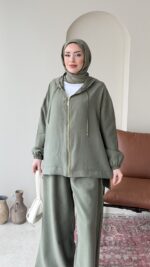 Tulya Tensel Takım - Haki ( Ön Sipariş tedarik süreci 10 gündür ) - Görsel 4