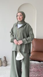 Tulya Tensel Takım - Haki ( Ön Sipariş tedarik süreci 10 gündür ) - Görsel 5