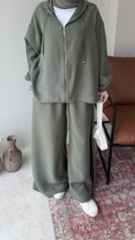 Tulya Tensel Takım - Haki ( Ön Sipariş tedarik süreci 10 gündür ) - Görsel 6