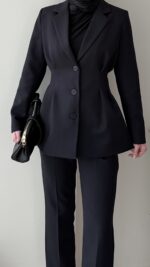 Polya Blazer Takım – Siyah - Görsel 7