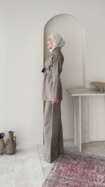 Mirta Taşlı Takım - Vizon - Görsel 2