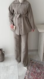 Mirta Taşlı Takım - Vizon - Görsel 7