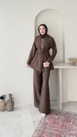 Mirta Taşlı Takım – Kahve