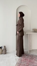 Mirta Taşlı Takım – Kahve - Görsel 2