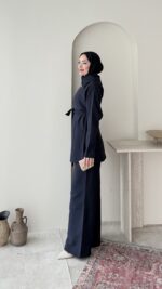 Mirta Taşlı Takım – Lacivert - Görsel 2