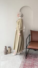 Naia Kemerli Takım - Hardal - Görsel 2