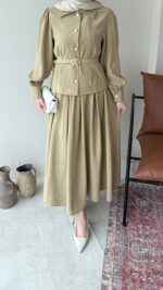 Naia Kemerli Takım - Hardal - Görsel 6