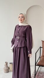 Naia Kemerli Takım – Mürdüm - Görsel 5