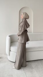 Hare Taşlı Takım – Vizon - Görsel 2