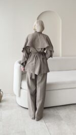 Hare Taşlı Takım – Vizon - Görsel 3