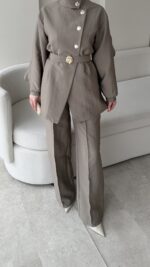 Hare Taşlı Takım – Vizon - Görsel 6