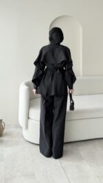 Hare Taşlı Takım – Siyah - Görsel 3