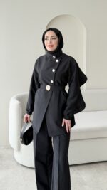 Hare Taşlı Takım – Siyah - Görsel 4