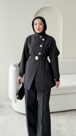 Hare Taşlı Takım – Siyah - Görsel 5