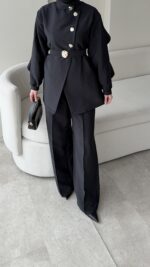 Hare Taşlı Takım – Siyah - Görsel 6