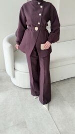 Hare Taşlı Takım – Mürdüm - Görsel 6