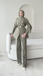 Hare Taşlı Takım – Yeşil