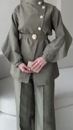 Hare Taşlı Takım – Yeşil - Görsel 7