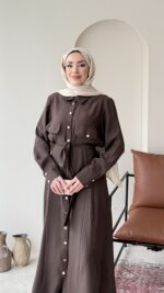Serra Elbise - Kahve - Görsel 4