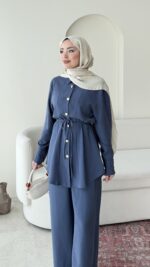 Mena Modal Takım - Mavi - Görsel 5