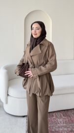 Sue Modal Trenç - Camel - Görsel 2