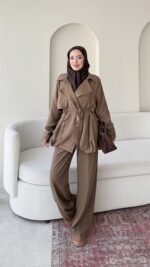 Sue Modal Trenç - Camel - Görsel 3