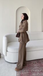 Sue Modal Trenç - Camel - Görsel 4