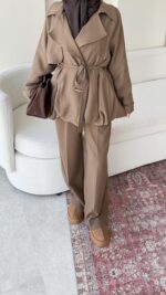 Sue Modal Trenç - Camel - Görsel 5